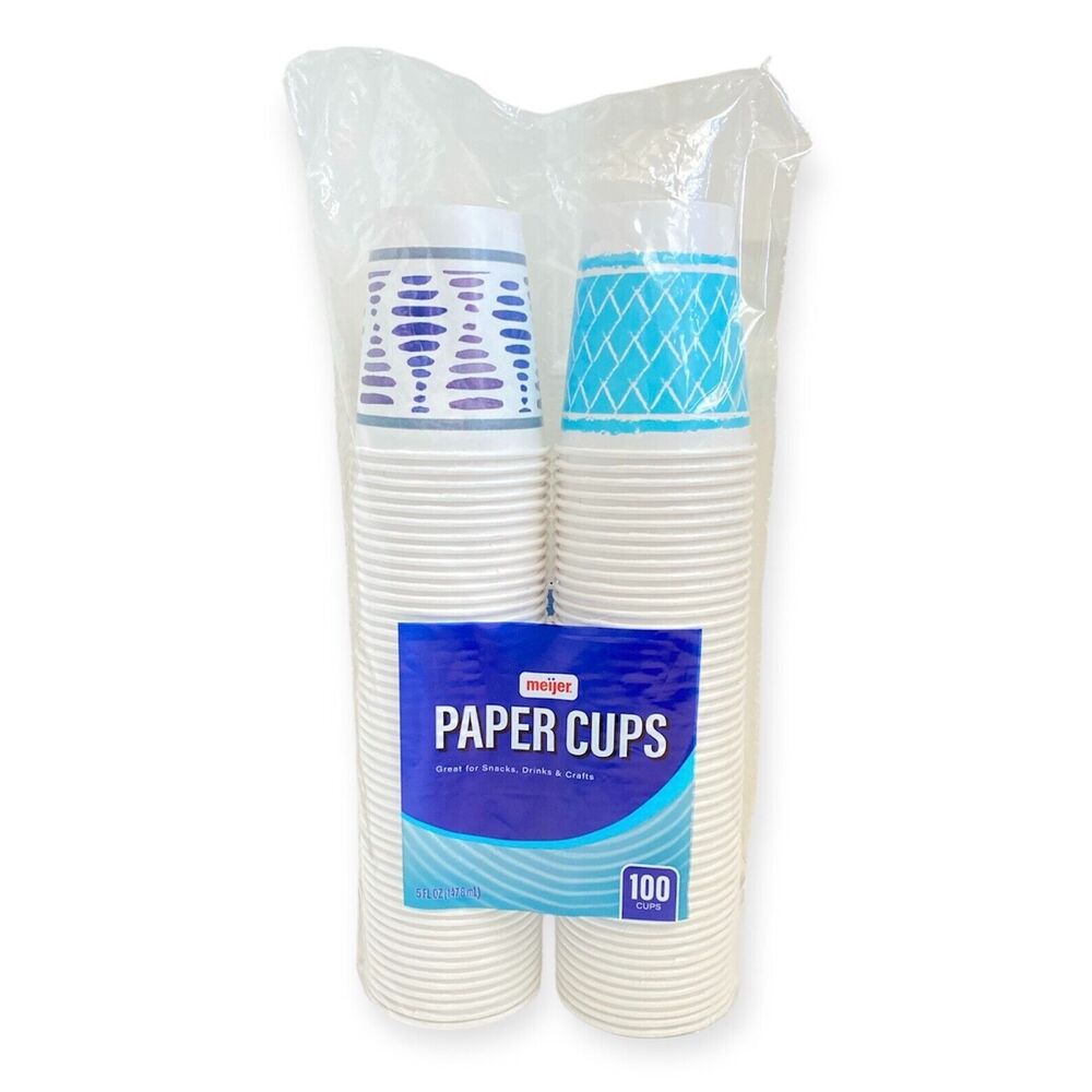 Small Paper Cups, MADE IN USA, 5 oz. 100 Count NEW Disposable Cups Kids Bathroom